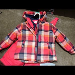 Snow coat and snow pants.